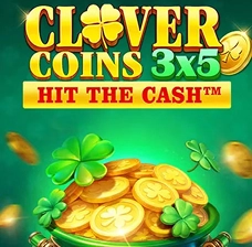 HeroSpin Clover Coins 3x5 Hit the Cash κουλοχέρης με τριφύλλια